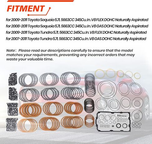 Auto Transmission Master Rebuild Kit, Compatible with Mini Cooper 2002-2008 1.4 L 1.6L, Engine Replaces Part CFT25/27 ZF-CVT in Kuwait