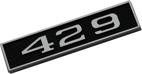 2Pcs 429 Emblems 429ci Block 7.0L Engine Hood Scoop Badge 3D Decals Stickers Cars Trucks (Chrome Red) in Saudi Arabia