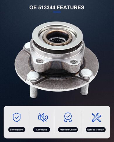 ECCPP Wheel Hub and Bearing Assembly Front 513344 fit for Nissan Cube 2009-2014 4 Lugs Wheel Bearing Hubs with ABS 2pcs in Saudi Arabia