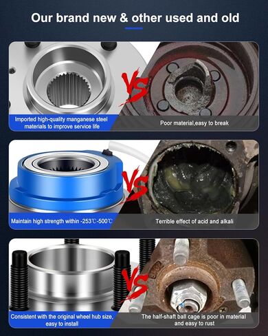 ECCPP Wheel Hub and Bearing Assembly Front 513344 fit for Nissan Cube 2009-2014 4 Lugs Wheel Bearing Hubs with ABS 2pcs in Saudi Arabia
