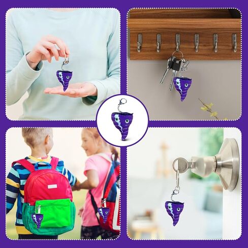 Thunderheads Tornado Plush Keychain, Weather-Inspired Educational Clip-On Collectible with Fun Fact Card, Eco-Friendly Plush Bag Charm, STEM Tool to Learn about Storms and Unique Earth Science Gift in Saudi Arabia