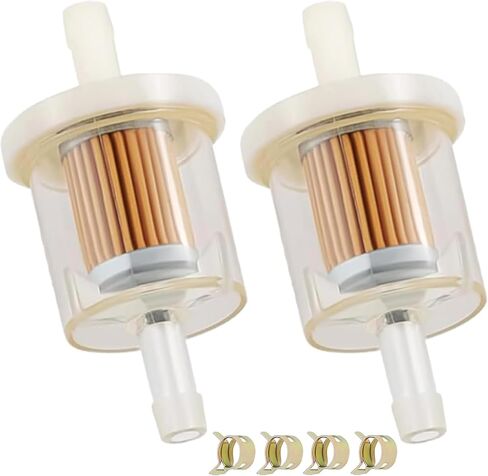2-Pack 49019-0027 1/4 فلتر الوقود المضمن 49019-0014 49019-7001 لـ Kawasaki FX481V FX541V FX600V FX651V FX691V FX730V FX751V FX801V FX850V FX921V in Saudi Arabia