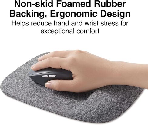 STAPLES 24339943 Mouse Pad with Gel Wrist Rest Black (53326) in Saudi Arabia