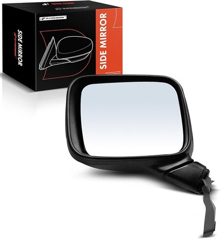 A-Premium Passenger Side Manual Door Mirror - Compatible with Jeep Renegade 2015 2016 2017 2018 2019 - Non-Heated Manual Folding Black Outside Rear View Mirror - # 5VY83LXHAA in Saudi Arabia