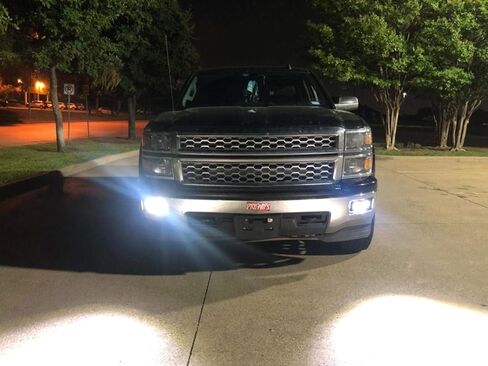 iJDMTOY Dual LED Pod Light Fog Lamp Kit Compatible with 2014-15 Chevy Silverado 1500, Includes (4) 20W High Power LED Cubes, Foglight Location Mounting Brackets & Wiring/Adapter Harnesses in Saudi Arabia