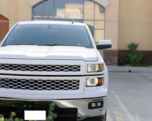 iJDMTOY Dual LED Pod Light Fog Lamp Kit Compatible with 2014-15 Chevy Silverado 1500, Includes (4) 20W High Power LED Cubes, Foglight Location Mounting Brackets & Wiring/Adapter Harnesses in Saudi Arabia