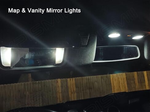 8 Piece 6000K White Interior LED Light Kit Package Compatible with Ford Mustang 2015 2016 2017 2018 2019 2020 2021, with Placement Diagram and Install Tool in Saudi Arabia