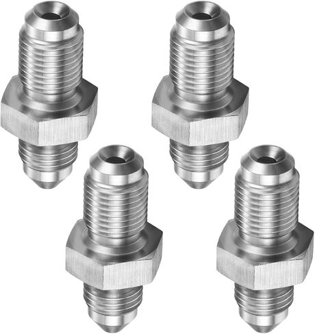 3AN Male to M10x1.0 Male Inverted Flare Stainless Steel Brake Adapter Fitting Connector（1pcs） in Saudi Arabia