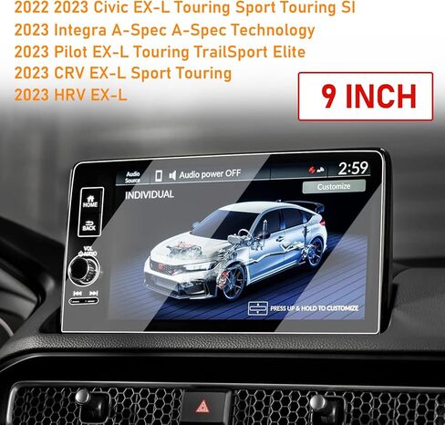 Yumzeco Navigation Screen Protector Compatible with Mazda 3 2019-2023 2024 Mazda CX-30 2020-2023 2024,HD Clear Tempered Glass Screen Protector Replacement Anti-Scratch 8.8inch in Kuwait