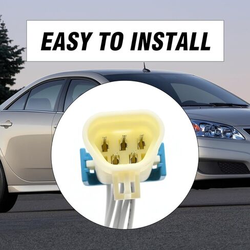 MDEOOSKY 5 دبوس مجموعة المصابيح الأمامية ضفيرة موصل الذكور والإناث لاستبدال GM Pontiac G6 2009-2010، Buick Enclave 2008-2011، GMC Acadia، Chevy Traverse، يستبدل 12146045 12103974 in Saudi Arabia