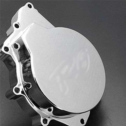 HTTMT- Chrome Left Engine Stator Cover "R6" Logo Compatible with 2003-2006 YZF-R6 / 2006 YZF-R6S [P/N: MT056-CHROME(2)] in Saudi Arabia