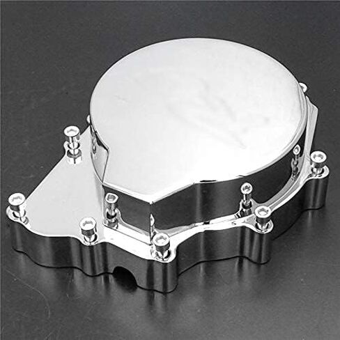 HTTMT- Chrome Left Engine Stator Cover "R6" Logo Compatible with 2003-2006 YZF-R6 / 2006 YZF-R6S [P/N: MT056-CHROME(2)] in Saudi Arabia