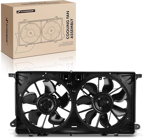 A-Premium Engine Radiator Cooling Fan Assembly with Brushless Motor Compatible with Select Ford Models - F-150 F150 2021 2022 2024 2025 in Saudi Arabia