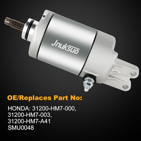 Starter Motor for Honda Foreman 500 (TRX500) 2005-2011 & Foreman 400/450 (TRX400/450) - Replaces OEM 31200-HM7-003 31200-HM7-000 31200-HM7-A41 & SMU0048 in Saudi Arabia