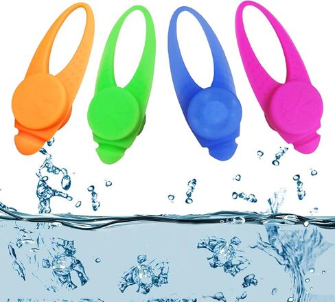 LaRoo Dog LED Safety Blinker Light for Night Walking,3 Modes Cute Filbert Night Light Silicon Waterproof Flashing Light Up Pendant Clip on Dog Collar Charms in Kuwait