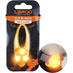 LaRoo Dog LED Safety Blinker Light for Night Walking,3 Modes Cute Filbert Night Light Silicon Waterproof Flashing Light Up Pendant Clip on Dog Collar Charms in Kuwait