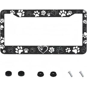 Purple Butterfly License Plate Frame - 1 Pack Beautiful Fluttering Butterfly License Plate Holder Aluminum Metal Car Tag Cover with 2 Holes Customized Decorative for Women US Vehicle Standard in Kuwait