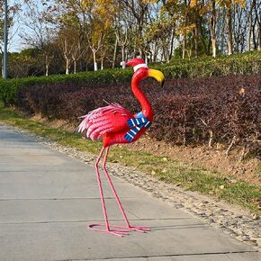 ديكور الحديقة بلو هيرون يارد ديكور فني تماثيل رافعات معدنية كبيرة للديكور الداخلي في الهواء الطلق، الفناء الخارجي، حمام السباحة، الحديقة (أزرق) in Kuwait