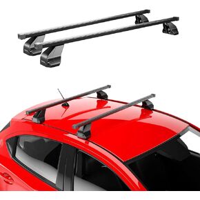 OMAC Roof Rack Cross Bars for Nissan NV200 2013-2021 Lockable 165Lbs Aluminium Silver 2Pcs fits Fixpoints Cargo Carriers Kayak Canoe Snowboard Bike in Saudi Arabia
