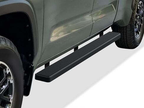 APS Running Boards 5 inches Matte Black Compatible with Toyota Tundra 2022-2026 Double Cab Stainless Steel (Nerf Bars Side Steps Side Bars) in Saudi Arabia