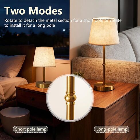 Bedside Table Lamp，3 Level dimmable Touch Control lamp，6000mAh Battery, USB Charging Port, LED Bulb Included, Suitable for bedrooms, desks, and Dining Tables in Saudi Arabia