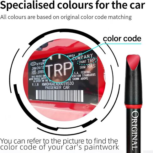 Carhoo PS8 Deep Sea Blue متوافق مع قلم طلاء Hyundai Exact Match Touch Up - 0.56 أونصة سائلة (16 مل) in Kuwait