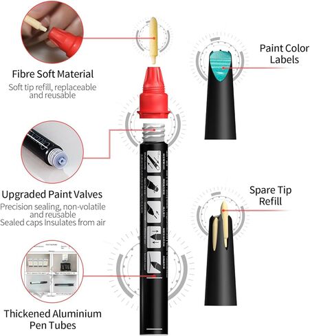 Carhoo PS8 Deep Sea Blue متوافق مع قلم طلاء Hyundai Exact Match Touch Up - 0.56 أونصة سائلة (16 مل) in Kuwait