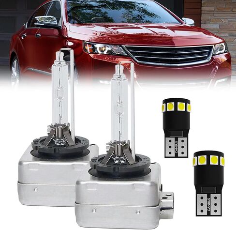 لمصابيح الإضاءة المطورة Chevy Spark 2016 2017 2018 2019 2020، مجموعة شعاع عالية ومنخفضة 9008 2504/5202 مصباح ضباب + مصابيح لوحة الترخيص، عبوة من 6 قطع in Kuwait