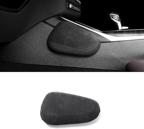 وسادة وسادة ساق السيارة من BETTERHUMZ لسيارة Alcantara متوافقة مع BMW 1 2 3 4 5 6 7 Series X1 X2 X3 X4 X5 X6 X7 ملحقات وسادة مسند الذراع لوحدة التحكم المركزية (جانب السائق) in Saudi Arabia