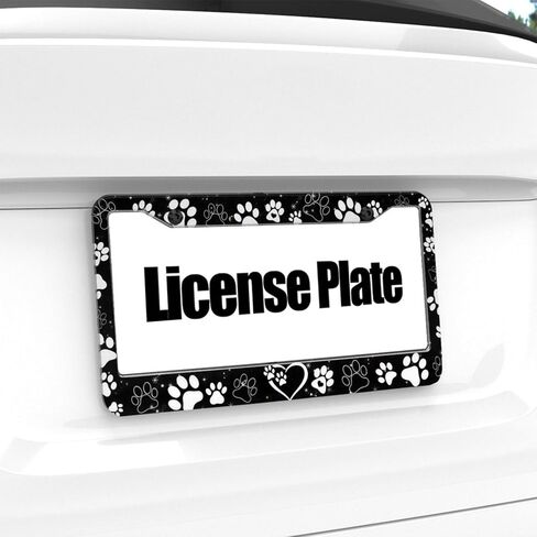 Purple Butterfly License Plate Frame - 1 Pack Beautiful Fluttering Butterfly License Plate Holder Aluminum Metal Car Tag Cover with 2 Holes Customized Decorative for Women US Vehicle Standard in Saudi Arabia