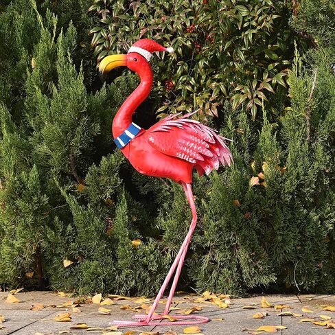 ديكور الحديقة بلو هيرون يارد ديكور فني تماثيل رافعات معدنية كبيرة للديكور الداخلي في الهواء الطلق، الفناء الخارجي، حمام السباحة، الحديقة (أزرق) in Kuwait