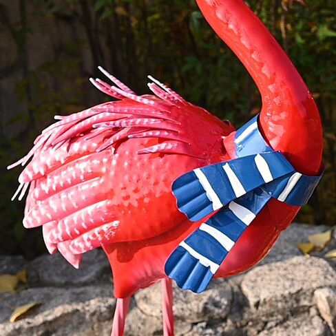 ديكور الحديقة بلو هيرون يارد ديكور فني تماثيل رافعات معدنية كبيرة للديكور الداخلي في الهواء الطلق، الفناء الخارجي، حمام السباحة، الحديقة (أزرق) in Kuwait