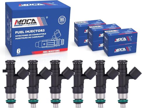 MOCA FJ612 6PCS Fuel Injectors Fit 2005-2010 for Chrysler 300 V6 2.7L 3.5L, 2004-2010 for Chrysler Sebring V6 2.7L, 2007-2011 for Dodge Nitro V6 4.0L, 2006-2010 for Dodge Charger V6 2.7L 3.5L in Saudi Arabia