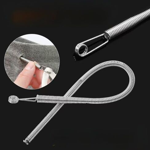 5pcs Elastic Waistband Threading Tool 5/10 Pack Metal Loop Spring Handle Sewing Aid for Repairs, Crafts, Home Use and Tailoring, 5pcs in Saudi Arabia