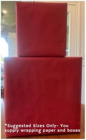 Santa Gift Box Decoration Kit | Transform Ordinary Gift Boxes into Festive Santa Boxes | Perfect for Christmas Decorating Ideas and Decorative Boxes in Saudi Arabia