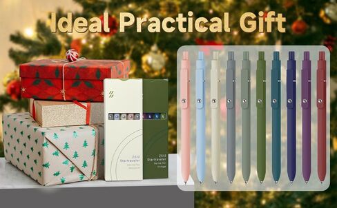 Gel Pens, 5 Pcs 0.5mm Quick Dry Premium Retractable Fine Point Smooth Rolling Ball Pens, Pens for Journaling, Notetaking, Writing,preppy, Cute Office School Supplies,Teacher, Christmas Gifts for Women in Saudi Arabia