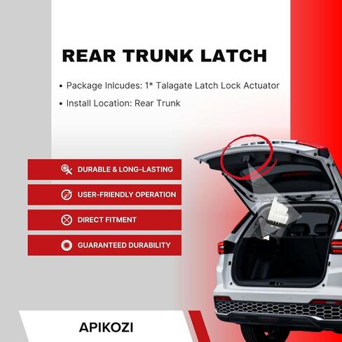 المحرك الخلفي لقفل الباب الخلفي مناسب لسيارة Toyota 4runner 4.0L 10 11 12 13 15 16 17 18 19 20 21, 69110-35082 69110-35081 69110-35080 in Kuwait