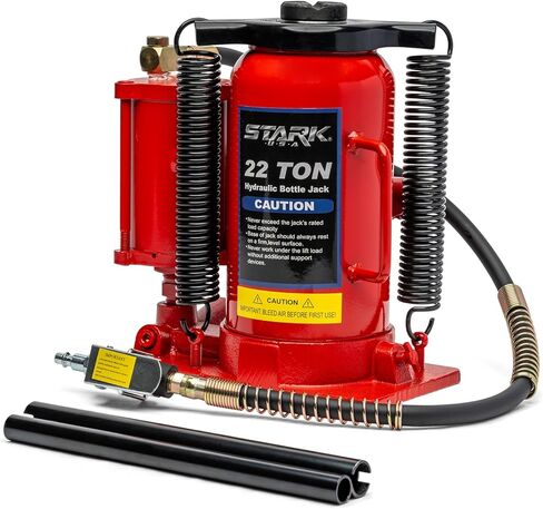 Stark 12-Ton Air/ Hydraulic Bottle Portable Air-Operated Bottle Jack Lift Jack Air Jack with Handle in Kuwait