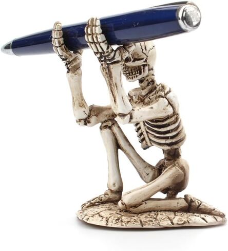 Small Skull Pen Holder, White in Saudi Arabia