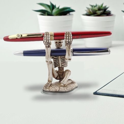 Small Skull Pen Holder, White in Saudi Arabia