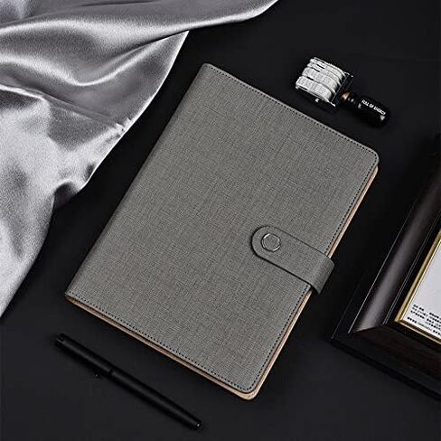 Diary A5 Binder Notebook and Journal Spiral Agenda Planner Organizer Office Notepad Ring Note Book Buckle Daily Plan Sketchbook(Black) in Saudi Arabia