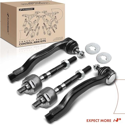 A-Premium Set of 4, Front Inner & Outer Tie Rod End Kit, Compatible with Honda Civic 1992-1995, Civic del Sol 1993-1997, Acura Integra 1994-1997 in Saudi Arabia