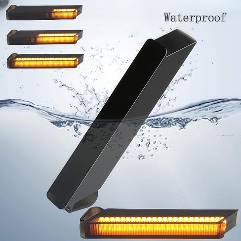 Upgrade Sequential Amber LED Side Mirror Turn Signal Lights Compatible with 2004-2014 Ford F150 Raptor Expedition Lincoln Mark LT, Smoked Lens Indicator Lamps Accessories,2PCS in Kuwait