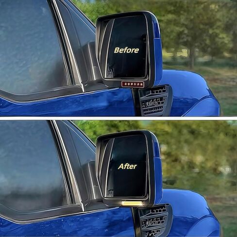 Upgrade Sequential Amber LED Side Mirror Turn Signal Lights Compatible with 2004-2014 Ford F150 Raptor Expedition Lincoln Mark LT, Smoked Lens Indicator Lamps Accessories,2PCS in Kuwait