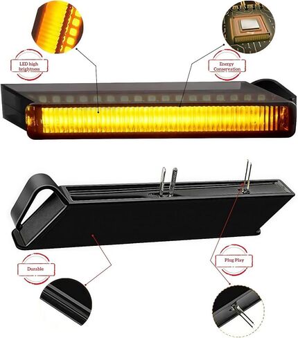 Upgrade Sequential Amber LED Side Mirror Turn Signal Lights Compatible with 2004-2014 Ford F150 Raptor Expedition Lincoln Mark LT, Smoked Lens Indicator Lamps Accessories,2PCS in Kuwait