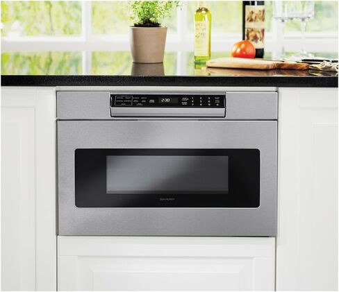 Sharp SMD2470AH 24" Microwave Drawer with 1.2 cu. ft. Capacity in Black Stainless Steel in Kuwait