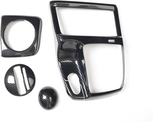 for at Version Honda Civic 2006 2007 2008 2009 2010 2011 Carbon Fiber ABS Center Console Gear Shift Cover Trim Frame with/Without Cover (Without Cover Model) in Saudi Arabia