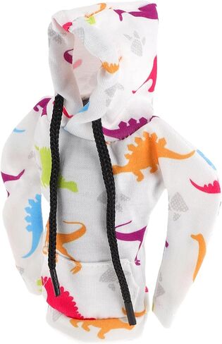 1 Pc Universal Gear Shift Knob Cover Automotive Manual Stick Shifting Handle Protector Dinosaur Hoodie Style White,Orange,Light Green Polyester in Saudi Arabia