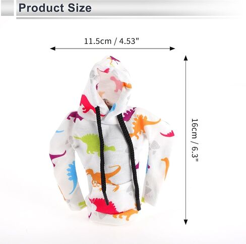 1 Pc Universal Gear Shift Knob Cover Automotive Manual Stick Shifting Handle Protector Dinosaur Hoodie Style White,Orange,Light Green Polyester in Saudi Arabia