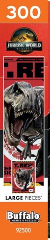 Buffalo Games –300 Piece Jurassic World T. Rex Encounter Jigsaw Puzzle Colorful Puzzle for Adults – Precision-Cut Pieces, Beautiful Artwork, and Hours of Relaxing Fun in Saudi Arabia